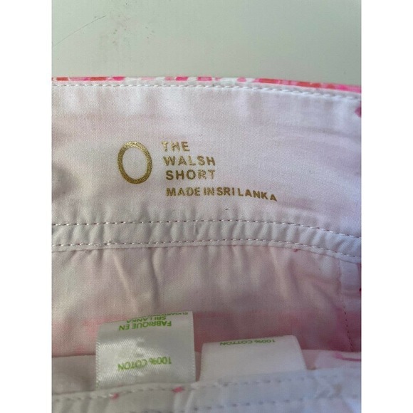 Lilly Pulitzer The Walsh Shorts Pink Swirl Size 0 - Picture 8 of 8